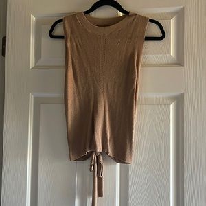 Cute brown sweater tank